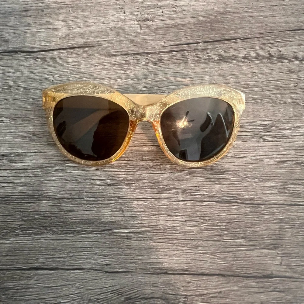 Janie and Jack Gold Sparkle Sunglasses Size 0-2 yrs